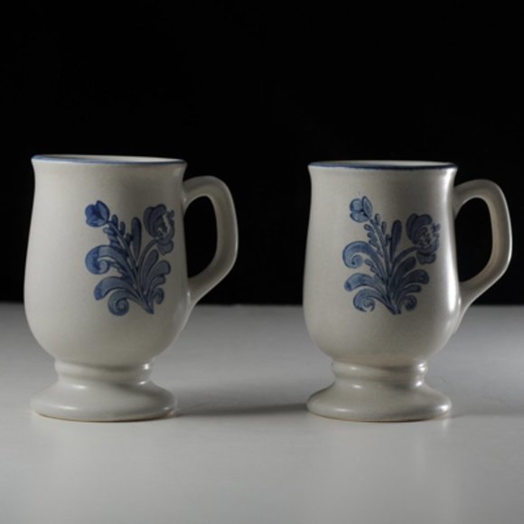Yorktowne Pfaltzgraff Pedestal Mugs - Picture 1 of 3